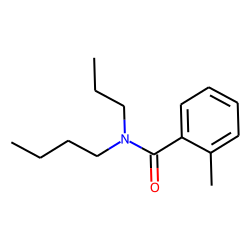 Benzamide, 2-methyl-N-butyl-N-propyl-