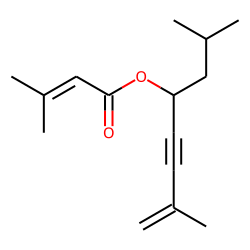 3-Methyl-2-butenoic acid, 2,7-dimethyloct-7-en-5-yn-4-yl ester