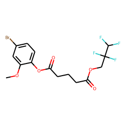 Glutaric acid, 2,2,3,3-tetrafluoropropyl 4-bromo-2-methoxyphenyl ester