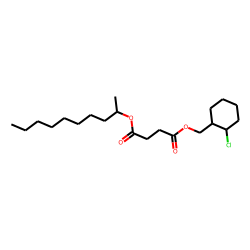 Succinic acid, dec-2-yl (2-chlorocyclohexyl)methyl ester