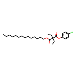 Diethylmalonic acid, 4-chlorophenyl tetradecyl ester