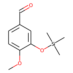 3-Hydroxy-4-methoxybenzaldehyde, trimethylsilyl ether