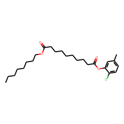 Sebacic acid, 2-chloro-5-methylphenyl octyl ester