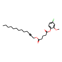 Glutaric acid, tridec-2-yn-1-yl 4-chloro-2-methoxyphenyl ester