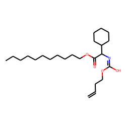 Glycine, 2-cyclohexyl-N-(but-3-en-1-yl)oxycarbonyl-, undecyl ester