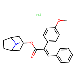 2-P-methoxyphenyl-3-phenylacrylic acid, 3-tropanyl ester, hydrochloride