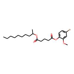 Glutaric acid, dec-2-yl 4-bromo-2-methoxyphenyl ester