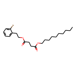 Succinic acid, 2-bromophenethyl decyl ester