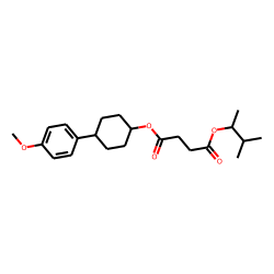 Succinic acid, 3-methylbut-2-yl 4-(4-methoxyphenyl)cyclohexyl ester