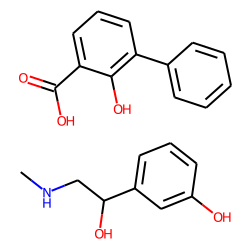 Ethanamine, 2-hydroxy-2-(m-hydroxyphenyl)-n-methyl-, 2-hydroxy-3-phenyl benzoic acid salt