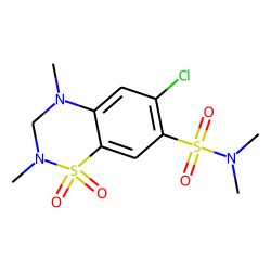 2H-1,2,4-Benzothiadiazine-7-sulfonamide, 6-chloro-3,4-dihydro-N,N,2,4-tetramethyl-, 1,1-dioxide