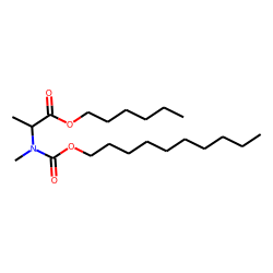 DL-Alanine, N-methyl-N-decyloxycarbonyl-, hexyl ester
