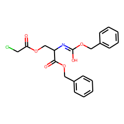 Hydracrylic acid, 2-(carboxyamino)-, dibenzyl ester, chloroacetate