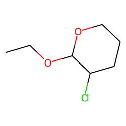 2H-Pyran, tetrahydro, 3-chloro-2-ethoxy, # 2