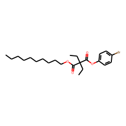 Diethylmalonic acid, 4-bromophenyl decyl ester