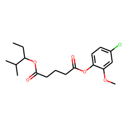 Glutaric acid, 2-methylpent-3-yl 4-chloro-2-methoxyphenyl ester