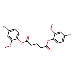 Glutaric acid, di(4-bromo-2-methoxyphenyl) ester