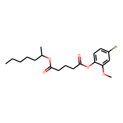 Glutaric acid, hept-2-yl 4-bromo-2-methoxyphenyl ester