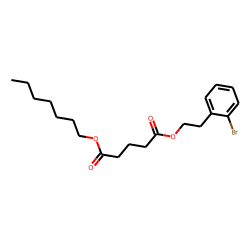 Glutaric acid, 2-(2-bromophenyl)ethyl heptyl ester