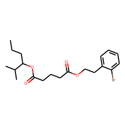 Glutaric acid, 2-(2-bromophenyl)ethyl 2-methylhex-3-yl ester