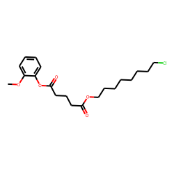 Glutaric acid, 8-chlorooctyl 2-methoxyphenyl ester