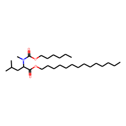 L-Leucine, N-methyl-N-(hexyloxycarbonyl)-, tetradecyl ester
