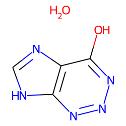 7H-imidazo[4,5-d]-v-triazin-4-one, hydrate