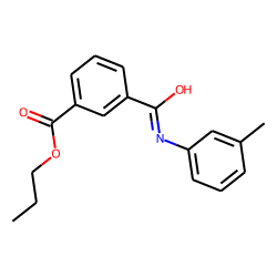 Isophthalic acid, monoamide, N-(3-methylphenyl)-, propyl ester