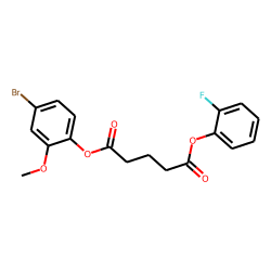 Glutaric acid, 2-fluorophenyl 4-bromo-2-methoxyphenyl ester