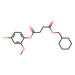 Succinic acid, cyclohexylmethyl 4-chloro-2-methoxyphenyl ester