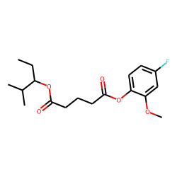 Glutaric acid, 2-methylpent-3-yl 4-fluoro-2-methoxyphenyl ester