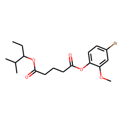 Glutaric acid, 2-methylpent-3-yl 4-bromo-2-methoxyphenyl ester