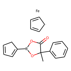 Propanoic acid, 2-hydroxy-2-phenyl, ferrocenylboronate