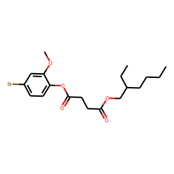 Succinic acid, 2-ethylhexyl 4-bromo-2-methoxyphenyl ester
