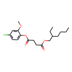 Succinic acid, 2-ethylhexyl 4-chloro-2-methoxyphenyl ester